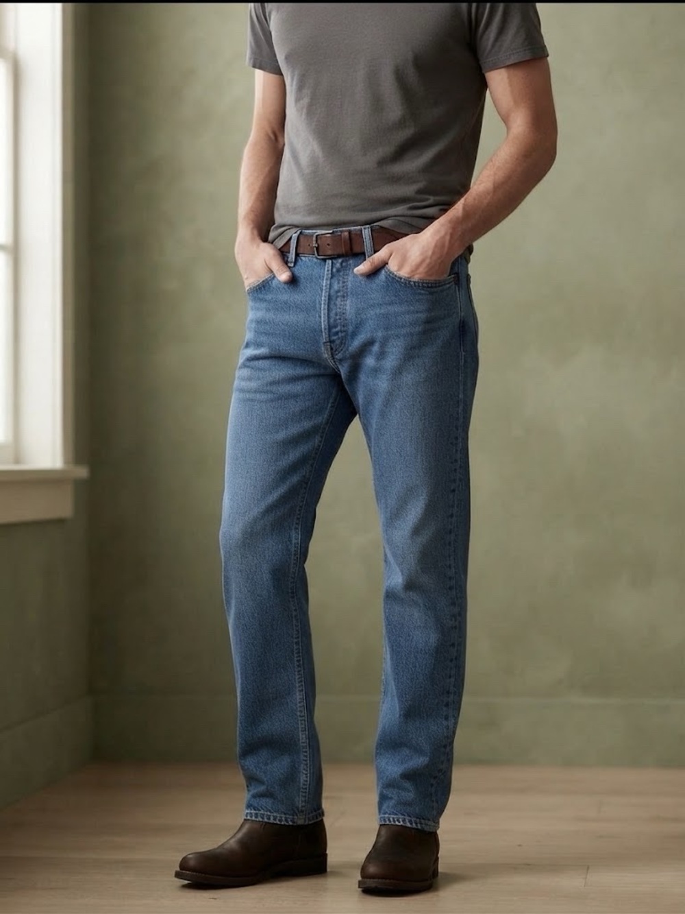 Levi's Men's Straight Jeans in Medium Blue